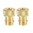 thumbnail image 1 of Conector adaptador de conversión BNC hembra a SMA macho dorado, 2 uds., 1 of 8