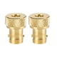 thumbnail image 1 of Conector adaptador de conversión BNC hembra a SMA macho dorado, 2 uds., 1 of 8