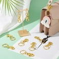 thumbnail image 5 of l 10pcs Swivel Snap Hooks with Key Rings 2.6'' Golden Trigger Snaps Hooks Iron Lobster Claw Clasps Swivel Lanyards Snap Hooks Metal Keychain Clip Hooks for Keychain Bags Pendant Dog Leash, 5 of 6