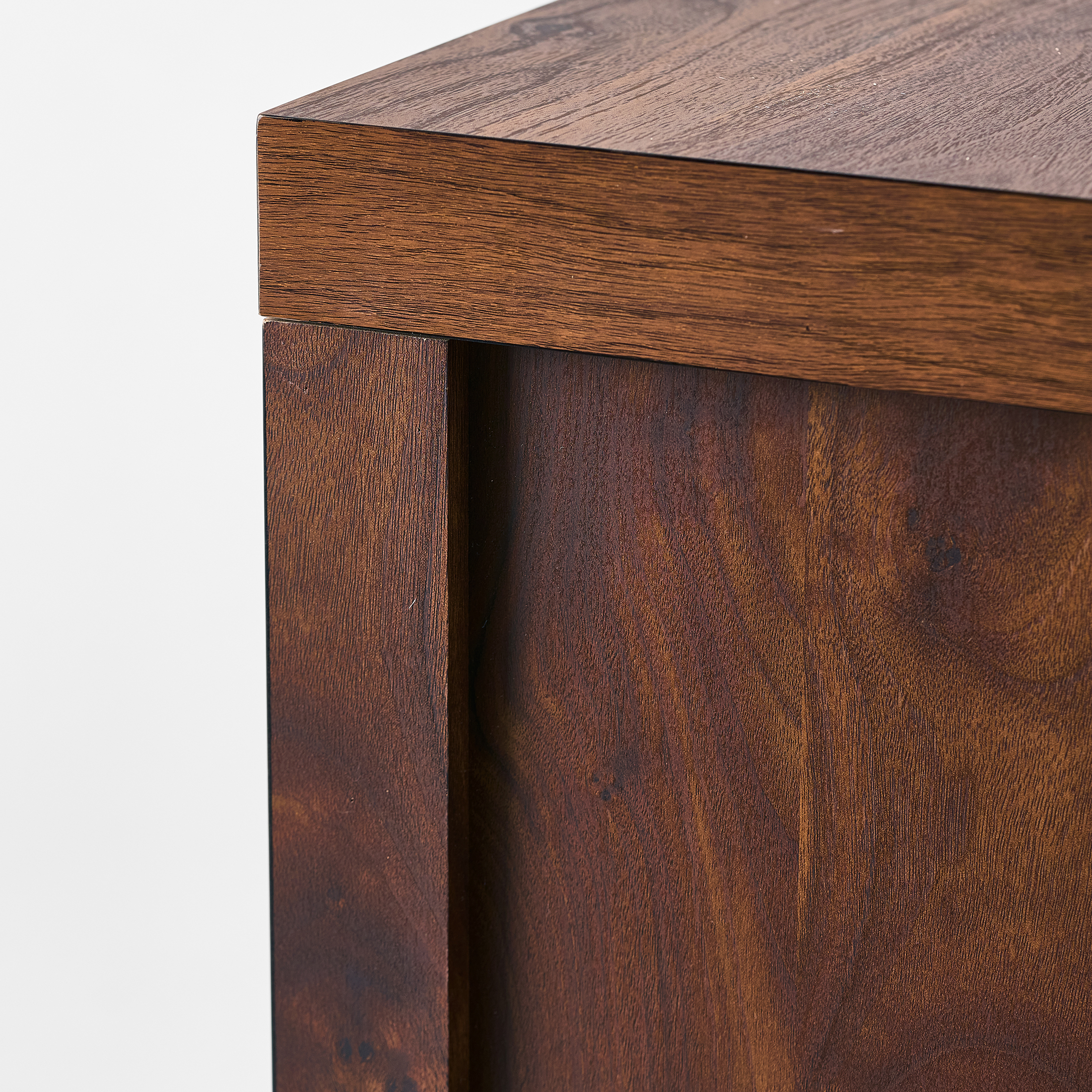 Better Homes & Gardens Ezra TV Stand for 70 in TVs, Warm Walnut photo 7