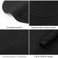 thumbnail image 6 of Round Braided Placemats Set of 4 Cotton Fabric Round Table Mats Non Slip Washable 15 inch Round Place Mats (Black, 4), 6 of 7