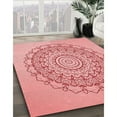 thumbnail image 2 of Ahgly Company Indoor Rectangle Patterned Pastel Pink Area Rugs, 6' x 9', 2 of 6
