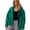Green, variant on Women's Oversized Lightweight Hooded Puffer Jacket Fall Winter Quilted Coat Outwear with Pockets