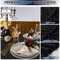 thumbnail image 2 of Mantel PureFit rectangular negro 152 x 259 cm para mesa de 6 pies, 2 of 8