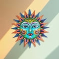 thumbnail image 5 of Metal Sun Wall Decor Large Outdoor Metal Wall Art Colorful Outdoor Sun Wall Art for Patio Home Garden, 5 of 6
