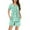 Green, variant on SwiftWear Chic Floral Sleepwear Pajamas Set: Women's Round Neck Button Top & Shorts Set – Cozy, Stylish, & Perfect for Sleep Loungewear S-3X