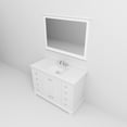 thumbnail image 6 of Dukes 48 in. W White Single Bath Vanity, White Quartz Top, Faucet Set, and 46 in. Mirror, 6 of 10