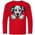 thumbnail image 3 of Inktastic Dalmatian Dog Illustration Long Sleeve Youth T-Shirt, 3 of 5