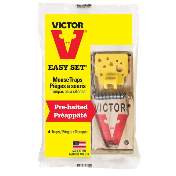 Victor Easy Set Mouse Trap 4 Pack Shelf Display