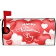 thumbnail image 5 of Valentines Day Mailbox Covers Magnetic Standard Size 18 X 21 Rustic Pink Red Love Heart Print Holiday Decorations Mailbox Cover Mailbox Wrap Post Letter Box Cover Decor for Home Outdoor Garden, 5 of 6