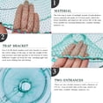 Drasry Portable Fishing Bait Trap with Metal Rope, Collapsible Fish ...