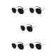 thumbnail image 1 of Sonducket Gafas de sol hexagonales con montura ligera, lentes polarizadas de moda, protección , unisex, cómodas, plateadas, negras, grises, C1 Type2 NO2, 1 of 6