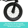 thumbnail image 3 of Baby Trend Expedition Zero Flat Jogging Stroller with LED Lights, Dash Grey, 3 of 9