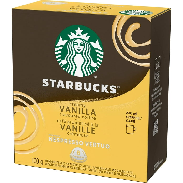 Starbucks Vanilla Flavored Coffee, Nespresso Vertuo Blonde Roast