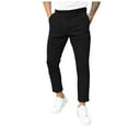 thumbnail image 1 of Zszcpp Wide Leg Pants Men'S Double Fold Line Solid Color Material Leisure Suitpants Button Trousers Casual Trouser, 1 of 8