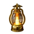 thumbnail image 2 of Mini Vintage LED Table Lamp, Battery Operated Plastic Night Light with Handle, for Holiday Shelf or Window Decor, 2 of 6