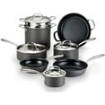 thumbnail image 1 of Lagostina Nera Hard Anodized Nonstick 12-Piece Cookware Set, 1 of 6