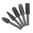 thumbnail image 1 of 5PCS Rotary Burr Rasp File Set,Carbide Burr with Rotary Tool,Electric Grinder Attachment Deburring Tool,Rotary File Tools for Wood & Rubber Deburring,Shaping and Grooving, 1 of 8
