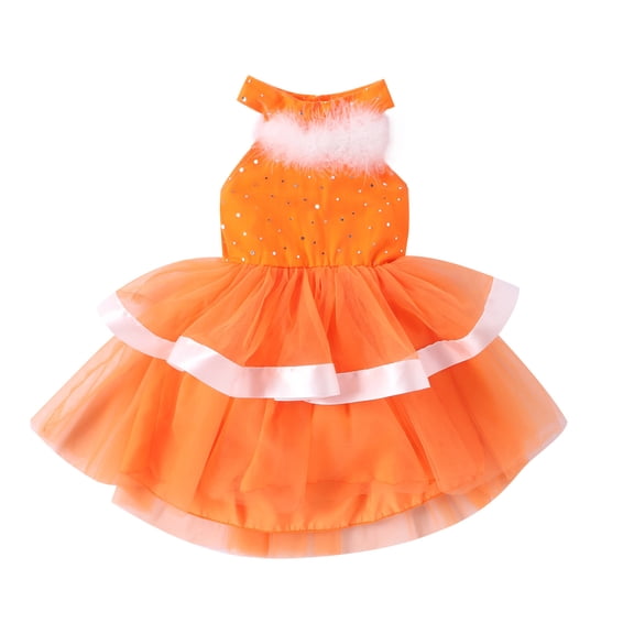 Sparkling Holiday Dress for Toddler Girls Elegant Sleeveless Ruffled Sequin Party Gown