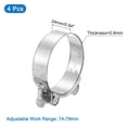 thumbnail image 2 of Uxcell T-Bolt Hose Clamp 4Pack 74-79mm 201 Stainless Steel Intake Intercooler Clamps, 2 of 4