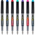 thumbnail image 4 of PILOT Pen 90029 Plumas estilográficas precargadas Precise Varsity Punta media Punta de acero inoxidable Negro/Azul/Rojo/Rosa/Verde/Púrpura/Turquesa Paquete de 7 bolsas, 4 of 6