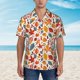 thumbnail image 2 of Fotbe Autumn Leaves Camisa Hawaiana para Hombre Unisex – Camisa Casual de Verano con Botones de Manga Corta de Algodón y Lino,X-Large, 2 of 7