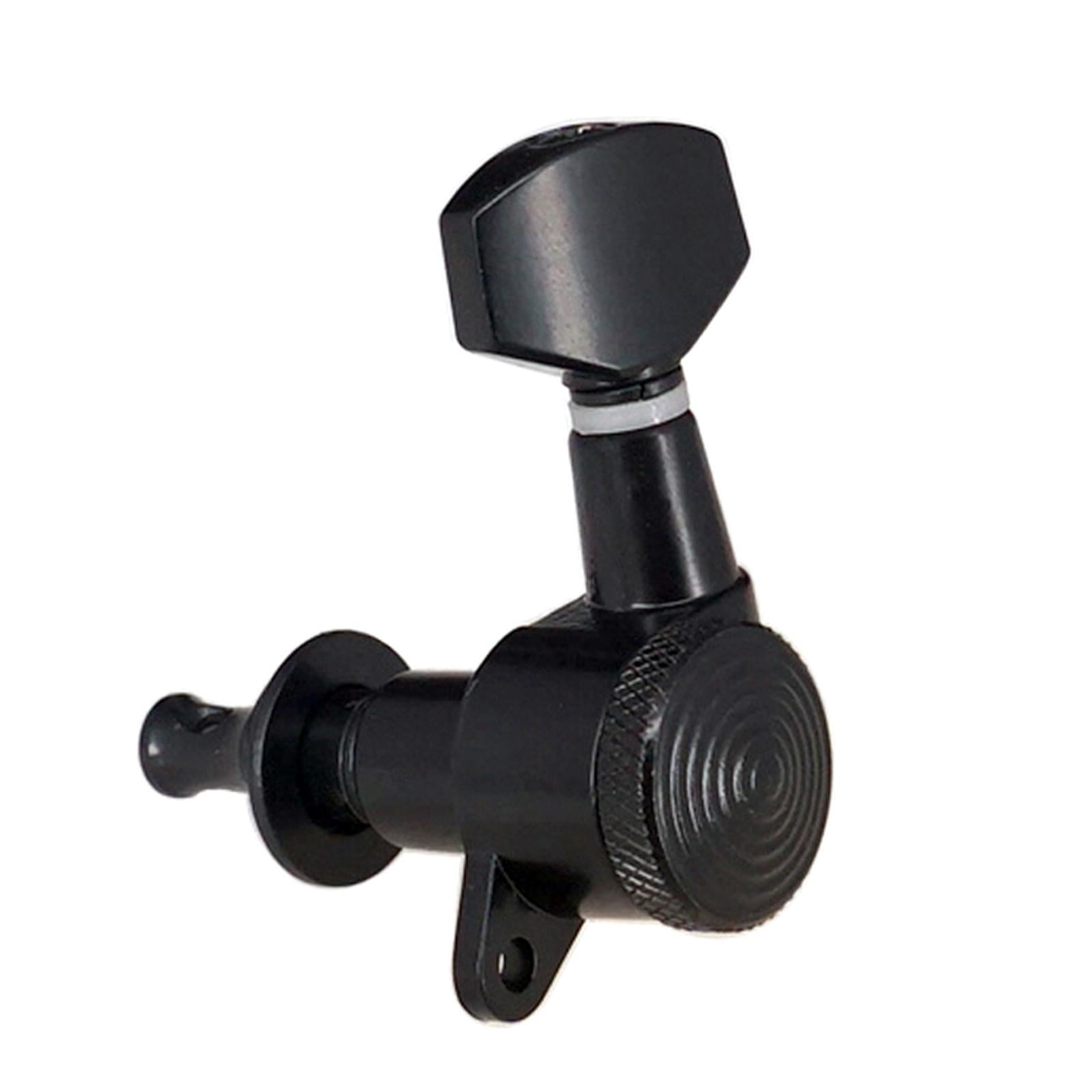 LeeQinersw MagiDeal 6 Pieces Guitar String Tuning Pegs,Tuner Machine Heads Knobs 6L Black