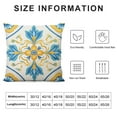 thumbnail image 5 of HENGT  Boho Yellow Decorative Throw Pillow Covers Retro Blue Geometric Mandala Flower Pillow Cushion Cases Farmhouse Pillow Shams for Couch Sofa Bed Home Decor Outdoor, 5 of 5