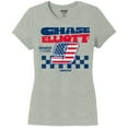 thumbnail image 2 of Women's Hendrick Motorsports Team Collection Heather Gray Chase Elliott Name & Number Scoop Neck T-Shirt, 2 of 3