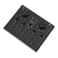 thumbnail image 1 of Graflsoa V8PLUS Carte Son Bluetooth avec Batterie Intégrée, Changeur de Voix, Effets Reverb pour Diffusion en Direct, Enregistrement et Karaoké sur PC/Mobile, Inclut Câbles USB et Audio, Design Compact Noir, 1 of 7