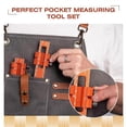 thumbnail image 4 of Woodworking Pocket Ruler-6/8/12Inch Precision Pocket Ruler - Marking Ruler Metric Inch T-Type Measuring Scribing Rulers, 4 of 5