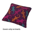 thumbnail image 3 of Throw Pillow Covers, Exotic Cute Gecko Lizard Soft Square Pillow Cases with Invisible Zipper for Couch Bed Sofa, Farmhouse Fall Home Decor 18"x18", 3 of 7