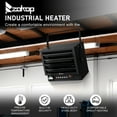 thumbnail image 6 of Ktaxon WiFi Smart Electric Garage Heater, 5000W Ceiling Mount Space Heater, 240-Volt Hard-Wired Heater Fan-Forced Shop Heater with Digital Thermostat, 12H Timer, Remote Control, Black, 6 of 13