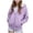 Purple, variant on Xudanell Boys Girls Fleece Zip Up Hoodie Jacket Unisex Kids Warm Sherpa Lined Winter Hooded Sweatshirt Blue,Size 18-24 Months