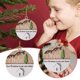 thumbnail image 3 of La primera Navidad de mi familia Adornos navideños de madera Árbol de Navidad Regalos navideños Luces navideñas redondas para colgar Adornos navideños planos impresos 1 unidad, 3 of 8