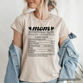 thumbnail image 5 of Mom Nutritional Facts Funny T-Shirt, White and Natural Mom Life Tee for Exhausted and Caffeinated Mothers, 5 of 8