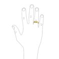 thumbnail image 3 of Bling Jewelry Mens Men's Plain Simple Dome Comfort Fit 5MM Band Ring Gold Plated Stainless Steel, 3 of 4