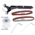 thumbnail image 2 of Retrofit Belt Sander Stand Angle Grinder for Models 100 115 125 Angle Grinder for Wood/Metal Grinding,1 * Angle grinder bracket 1 * Drive shaft 2 * Sandpaper (100 mesh 60 mesh) 2 * Wrench,As Shown, 2 of 8
