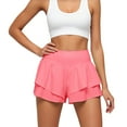 thumbnail image 1 of NINGMENG Skirts For Women Summer Solid Color Elastic High Waist Ruffled Athletic Running Mini Tennis Skirt Daily-Wear,Blue,M, 1 of 5