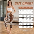 thumbnail image 7 of HELLHERO Cow Print Capri Leggings for Women High Waisted Yoga Pants Athletic Workout Leggings for Sports Gym, L, 7 of 7