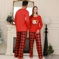 thumbnail image 5 of ZEFORTEX Christmas Reindeer Pattern Matching Pajamas - Holiday Long-Sleeved Set (Red Version), 5 of 9