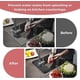 thumbnail image 2 of Kitchen Faucet Absorbent Mat, Faucet Splash Catcher, Silicone Faucet Mat Sink Splash Guard Bathroom Faucet Water Catcher Mat Sink Draining Pad Washabl, 2 of 5
