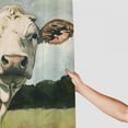 thumbnail image 3 of Orinice Cow Field Sky Bathroom Decor Set with Hooks, Colorful Luxurious Graphic Print Polyester Fabric Fashion Bath Curtain Decoration, Modern Chic Shower Curtain 60x72, 3 of 7