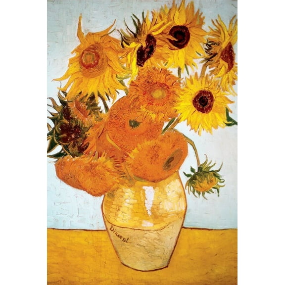 Sunflowers 1888 by Vincent Van Gogh - Art Poster 24 x 36 inches