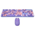 thumbnail image 1 of Clavier et Souris Sans Fil Rétro Punk, Clavier USB 2,4G avec Ensemble de Souris de Jeu Réglable à 3 DPI, 1 of 7