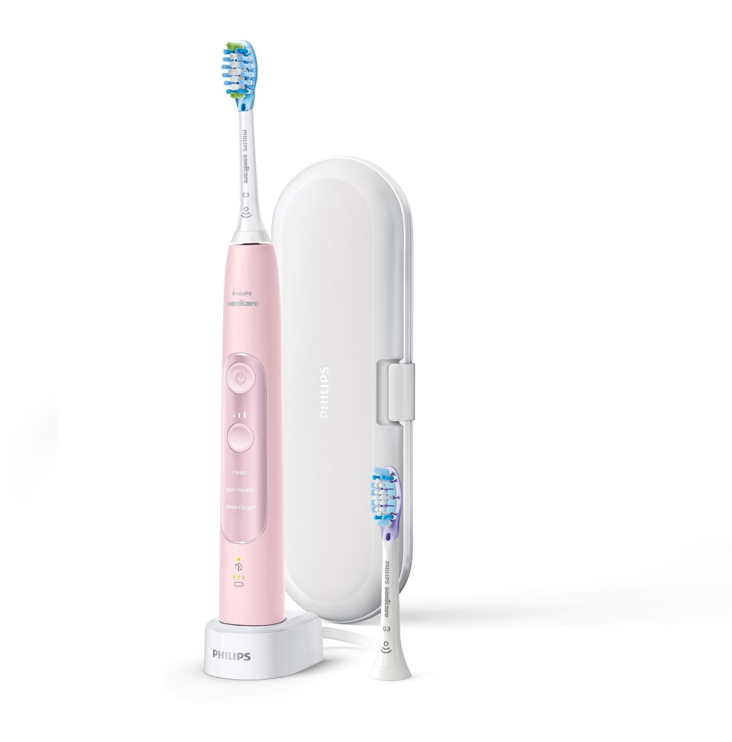 Philips Sonicare ExpertClean 7300 Brosse à Dents Électrique avec Bluetooth & Étui de Transport, HX9610/18, Rose