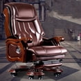thumbnail image 2 of Living Room Massage Office Chair Mobile Leather Comfy Rotating Armchair Meditation Footrest Chaise De Bureaux Office Furniture My Lux Decor Round, 2 of 24