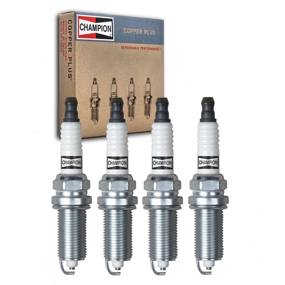 4 pc Champion Copper Plus Spark Plugs compatible with Hyundai Tucson 2.0L 2.4L L4 2010-2015