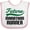White and Pink, variant on Inktastic Marathon Runner Childs Boys Baby Bib