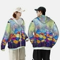 thumbnail image 6 of Haiem Spring Flower Seasonal UPF 50+ Fishing Shirts for Men Long Sleeve UV Sun Protection Hoodie Non-Mask Outdoor Hiking Shirts, 6 of 9